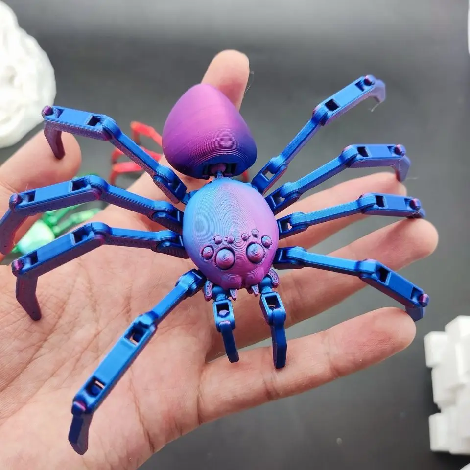 3D Printing Araneida Araneae Simulated Animals Assemble Model Action Figure Movable Joint Doll Garage Kit Children Toys Gift