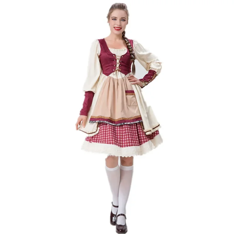 

Halloween Carnival Adult Cosplay Party Costume Fancy Party Dress Little Red Riding Hood Costume