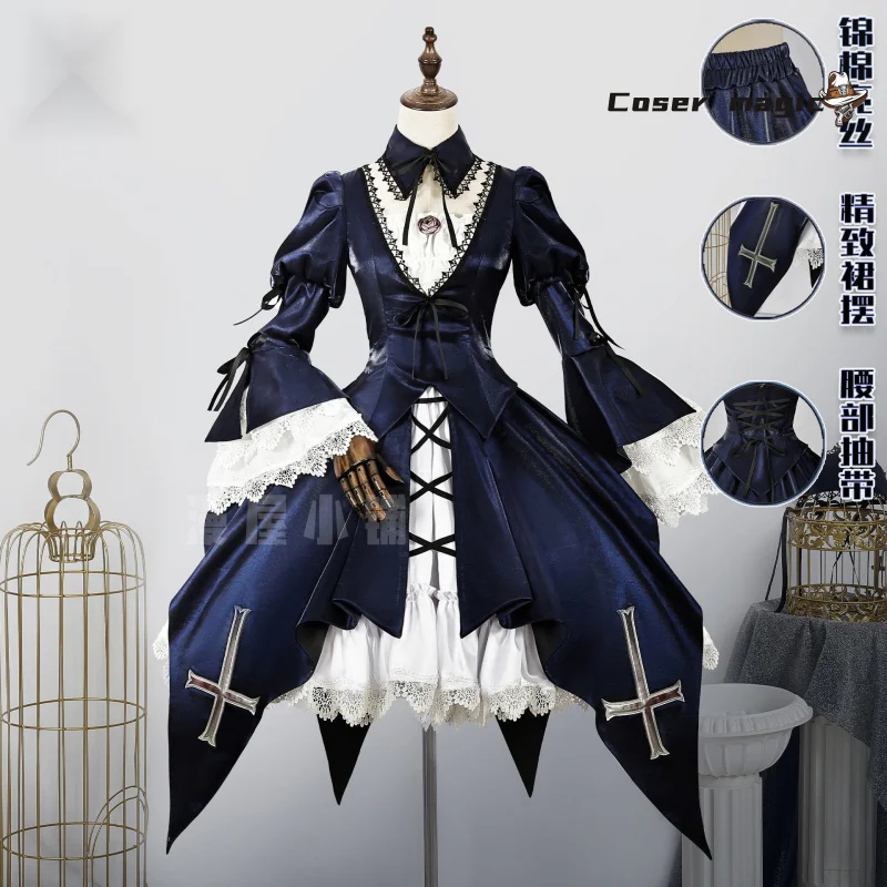 

Anime Rozen Maiden Mercury Lamp Cosplay Costume Uniform Halloween Carnival Party Christmas Play Role Clothes Clothing