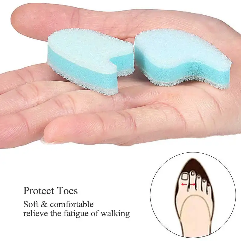 5 Paar Schuimteen Afstandhouders 3 Lagen Teenscheiders Om Kromme Overlappende Teen Uit Te Lijnen, Waardoor Maïsblaar Wordt Verlicht, Vermindert Teenirritatie
