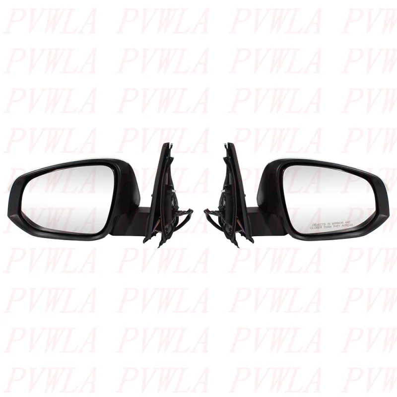 For Toyota 4Runner 2014 2015 2016 2017 2018 2019 2020 2021 1 Pair 5 Pins Pearl White Painted Power Adjust Mirror Assembly