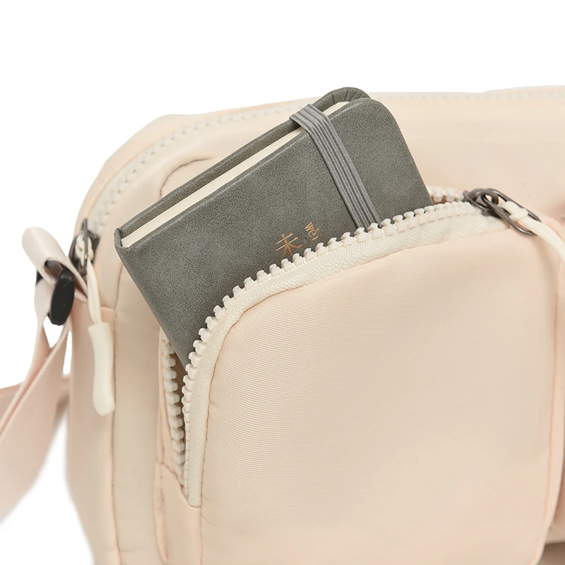 New Lightweight Men Shoulder Bag Adjustable Strap Hands-Free Crossbody Bag Multi-pocket Unisex Underarm Bag Daily Use 4