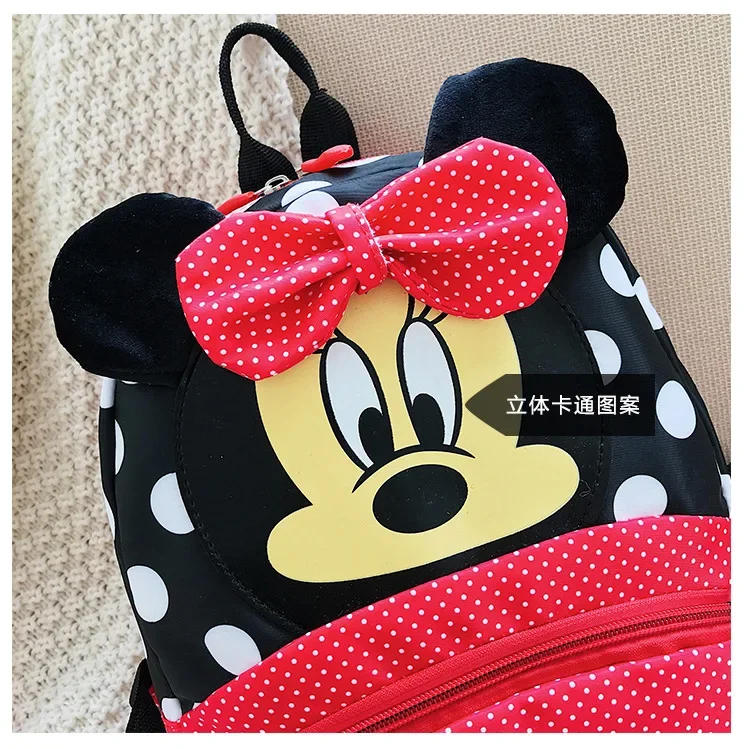 Disney Cartoon Backpack For Baby Boys Girls Minnie Mickey Mouse Children Lovely Schoolbag Kindergarten Schoolbag Kids Gift