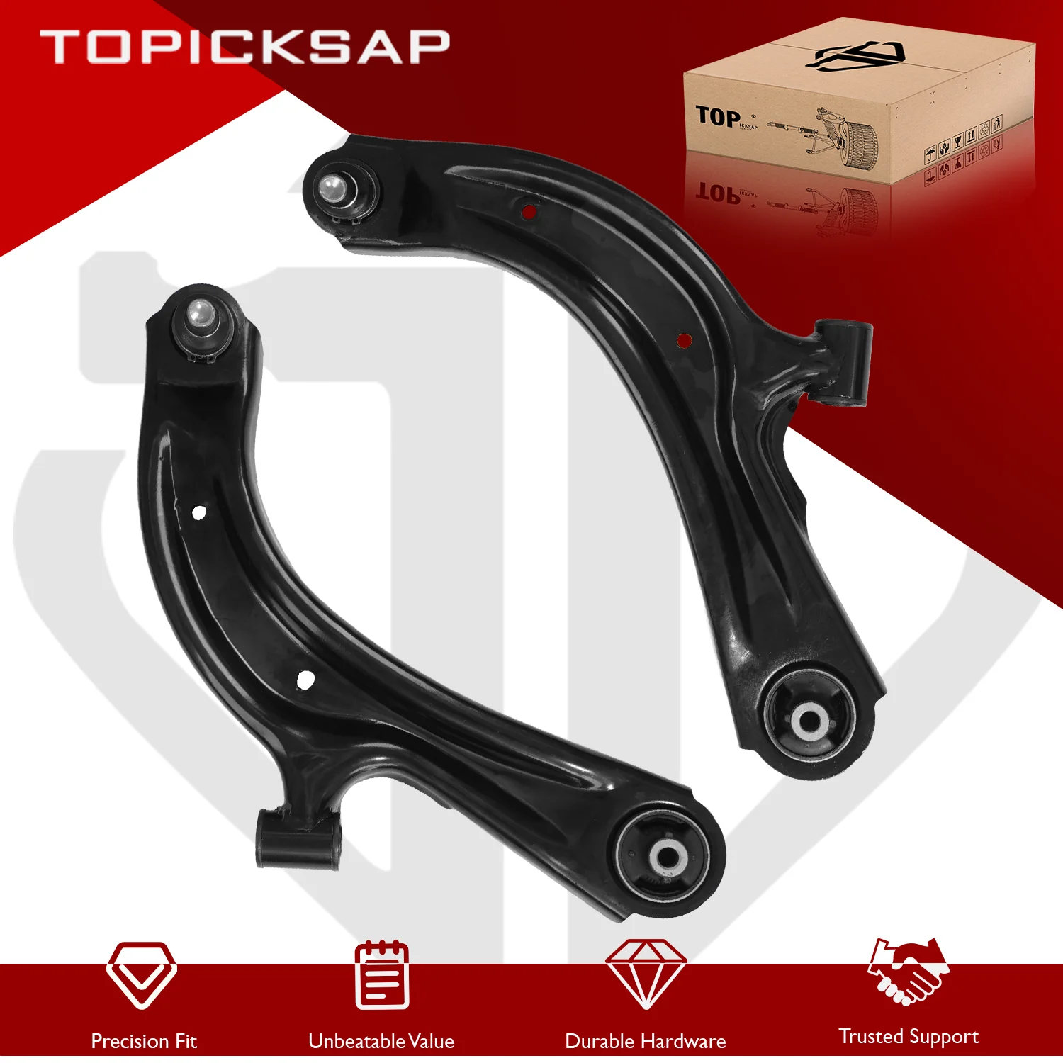 TOPICKSAP 2Pcs Front Lower Control Arm Assembly Kit for Nissan Sentra NV200 Chevy City Express 2013-2017 2018 2019 2020
