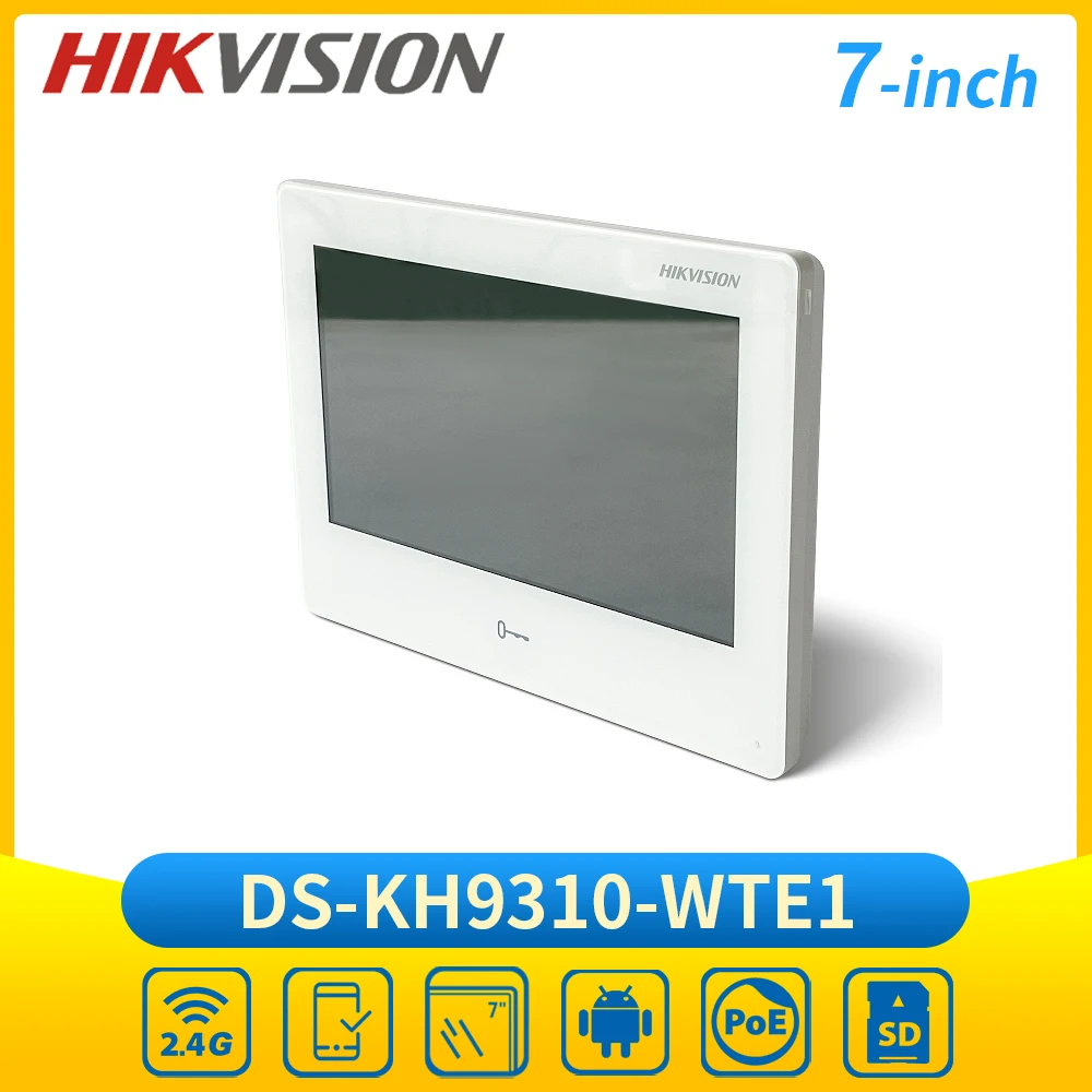 ​ Hikvision 7 Polegadas Sem Fio TFT Touchscreen Monitor IP DS-KH9310-WTE1 Estação Interna All-in-One WIFI