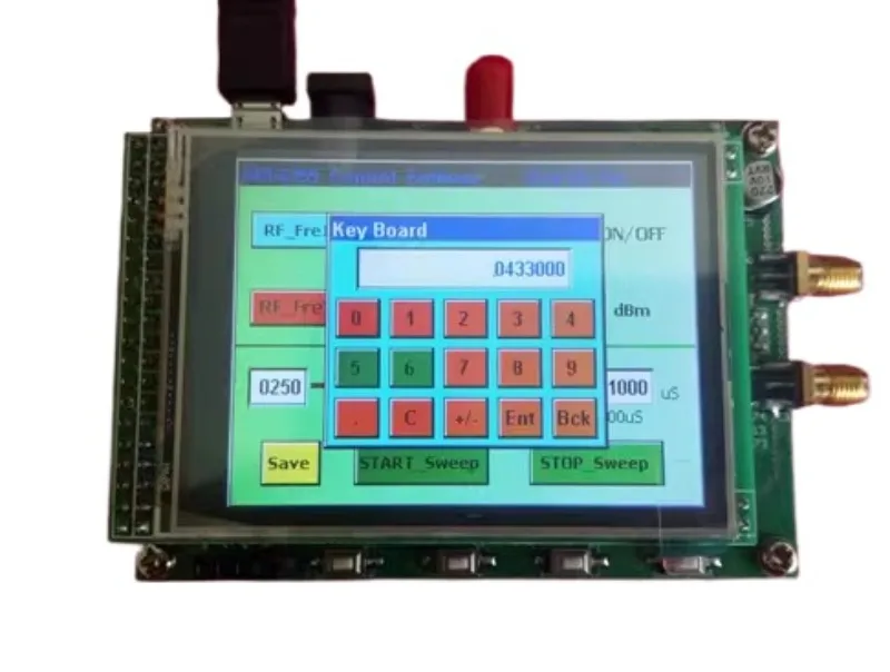 ADF4355 / ADF5355 Module 3.5-inch Capacitive Color Screen RF Signal Source VCO Microwave Frequency Synthesizer Original