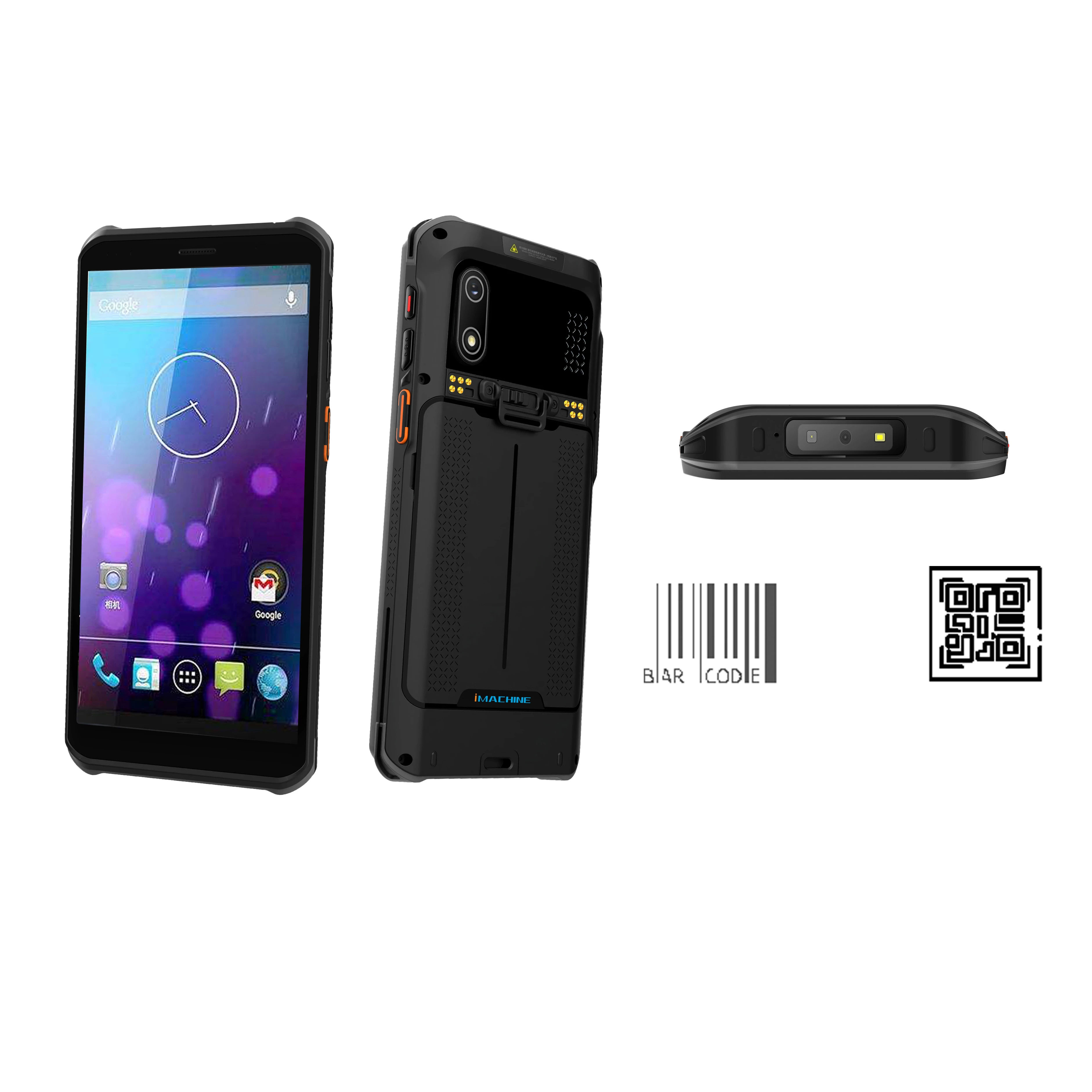 タッチスクリーン付きAndroidバーコードスキャナー,プロ仕様のPDA産業用スキャナー,IP68モバイルコンピューター,データ収集