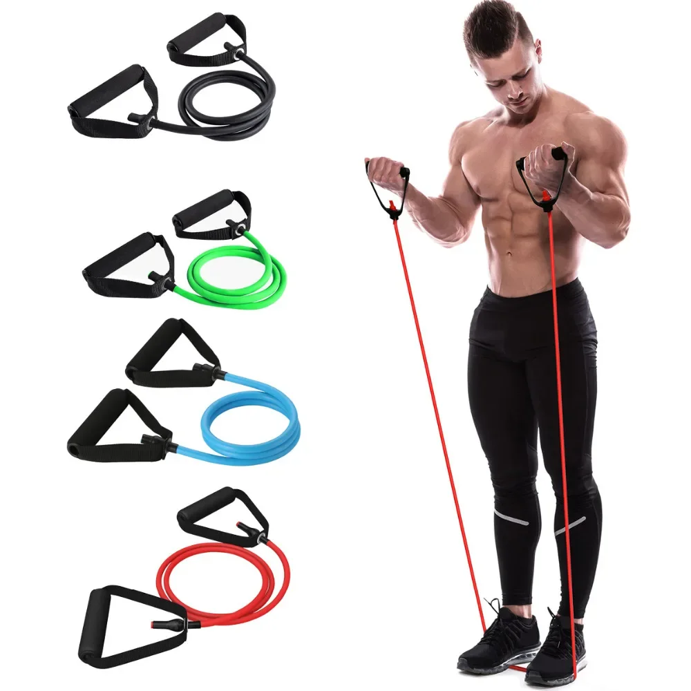 120cm Yoga Pull Rope fasce elastiche di resistenza corda elastici attrezzature per il Fitness tubo per esercizi allenamento allenamento per la forza