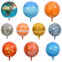 10pcs 4D Planetary Balloons Cosmic Planet Helium Ballon Mars Earth Mercury Venus Jupiter Globos Kids Birthday Party Decorations