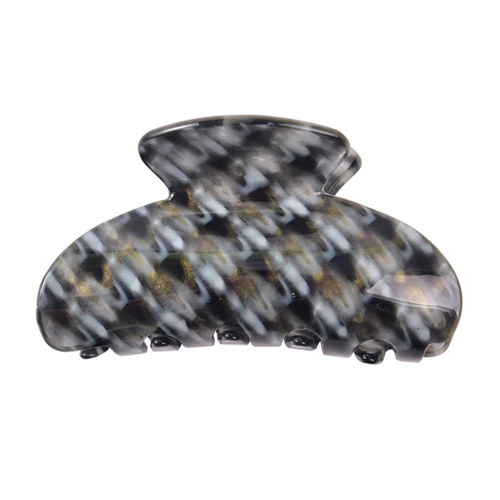 

2pcs Acrylic Hair Claws Unique Design Anti Barrette Clips Easy Open Ponytail Holder Fashionable for Women