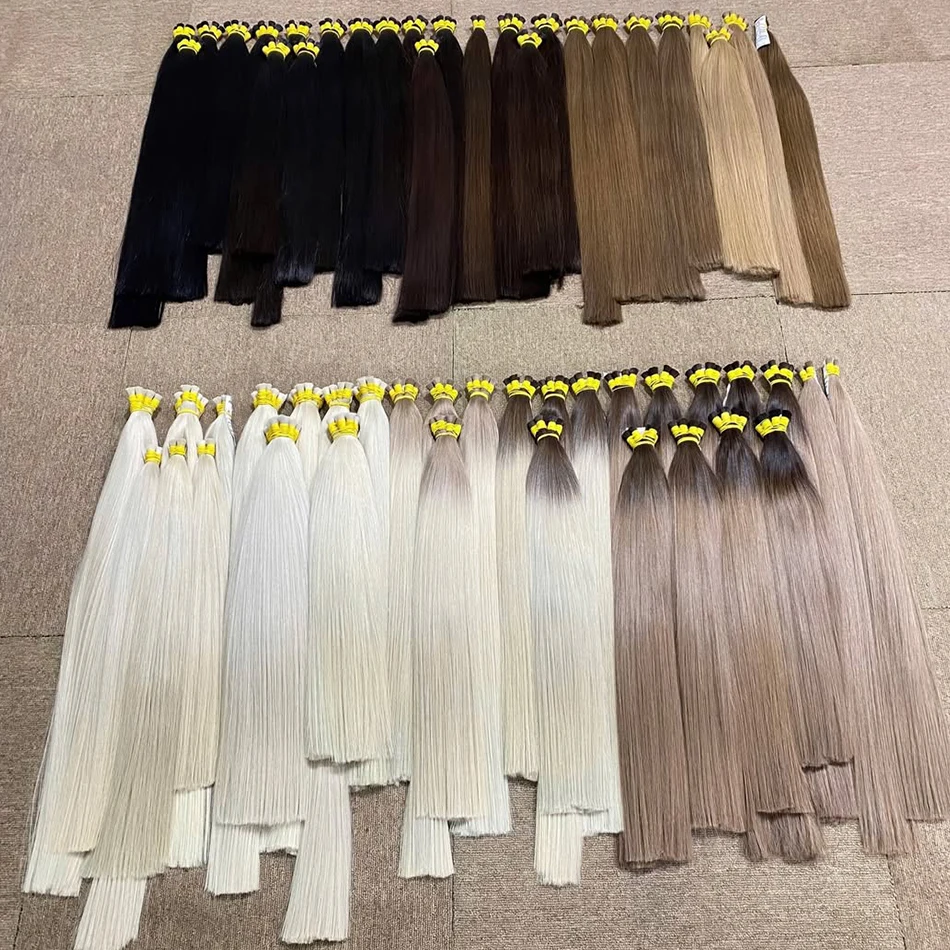Blonde  613 Straight Human Hair No Weft 100% Virgin Highlight Bundles Natural Unprocessed Original Bulk Extensions For Woman