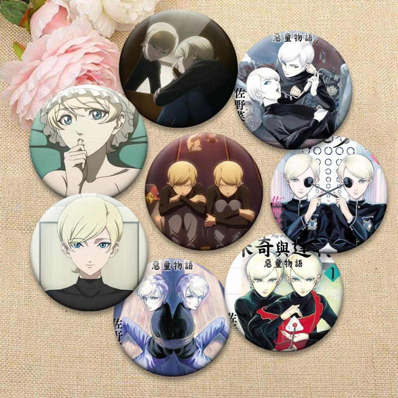 

Anime Migi&dali Button Pins Daily Stylish Ornament Cartoon Badge Round Creative Brooches for Backpack Jewelry Accessories Gifts