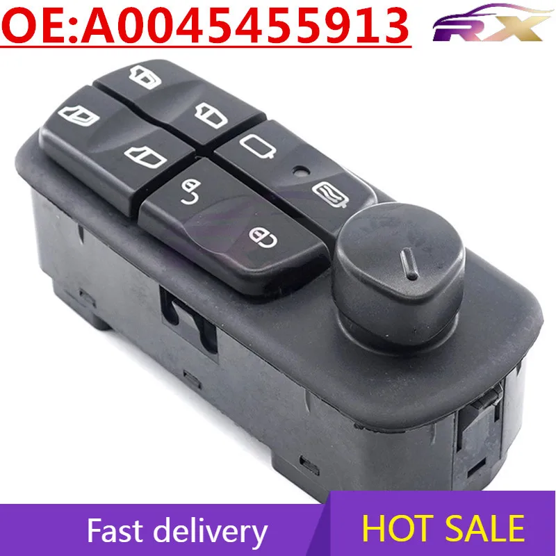 

OEM:A0045455913 Truck Accessories Glass Lifter Switch Power Window Control Switch For Benz