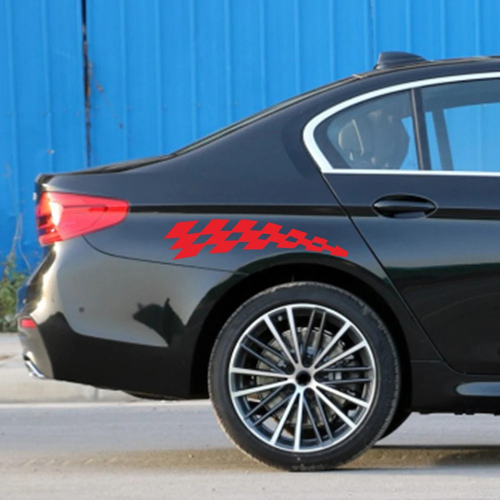 Accessories Car Stickers Car Racing Flag Stickers Decals Wheel Eyebrow High Quality Brand New Practical Accessories