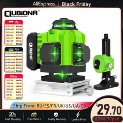 Clubiona 16/12 4800 mahs Green Lines Laser Level Self-leveling 360 Horizontal And Vertical Super Powerful Green Beam Laser Level