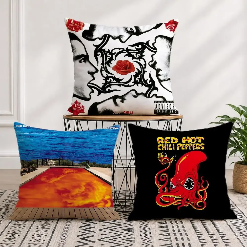 band Red Hot Chili Peppers Cushion Cover Nordic Minimalist Throw DoubleSided Print Cushion Case for Sofa Bedroom Decor Gift