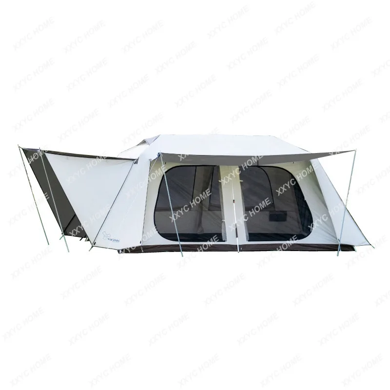 

Two-Bedroom and One-Living Room Villa Camping outside Account Double-Layer Rain-Proof Oversized Automatic Living Room Tent