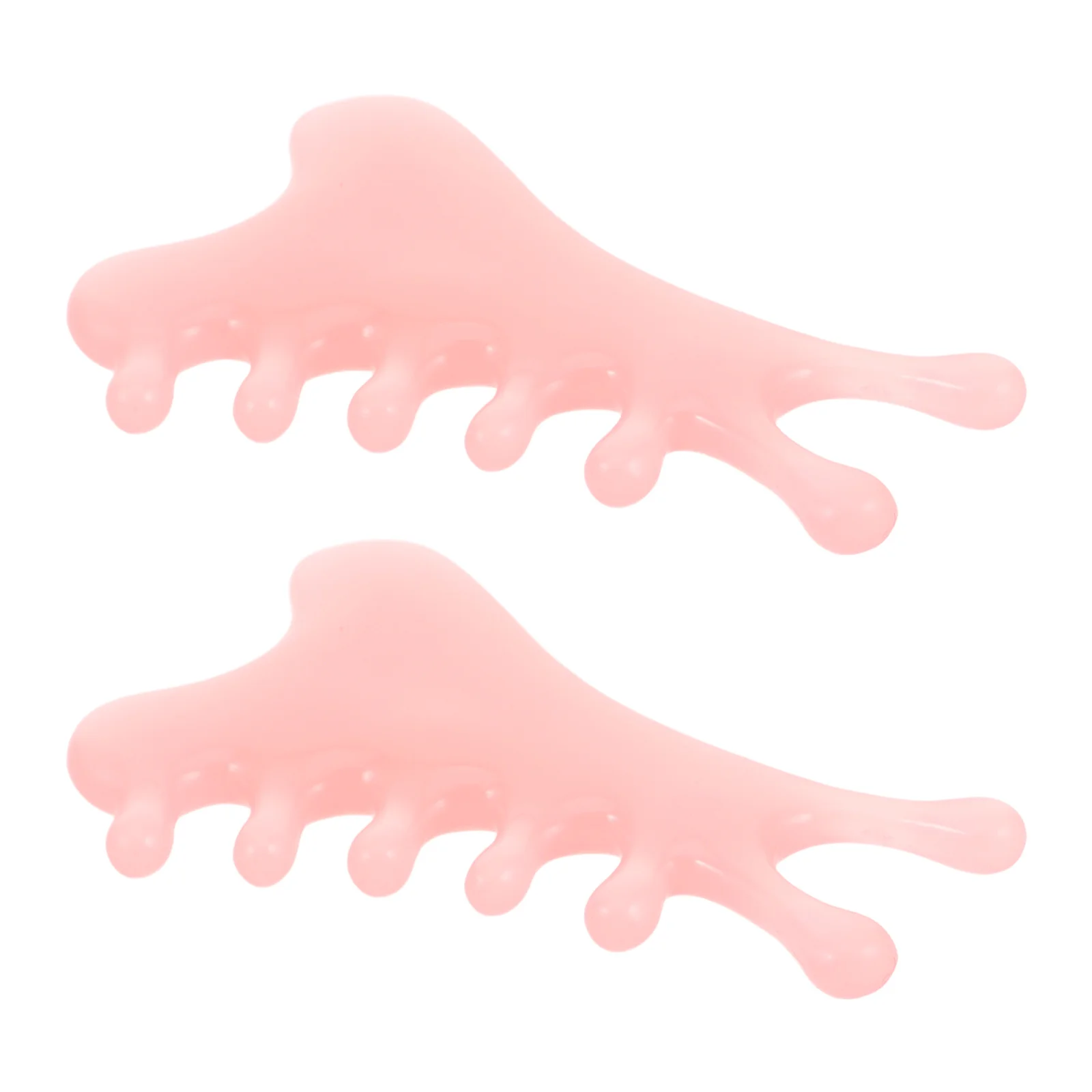 

2 шт., массажная расческа для кожи головы с широкими зубьями для мужчин и женщин, портативная щетка Гуа Ша, расческа для головы, шеи, глаз, тела, расслабление, детоксикация