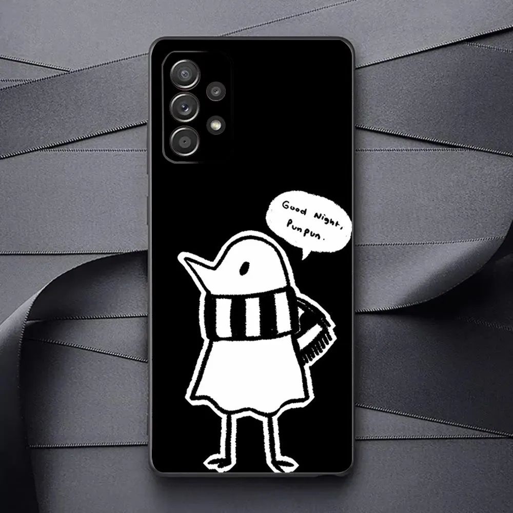 Goodnight Punpun Phone Case For Samsung Galaxy A13,A21s,A22,A31,A32,A52,A53,A71,A80,A91 Soft Black Phone Cover