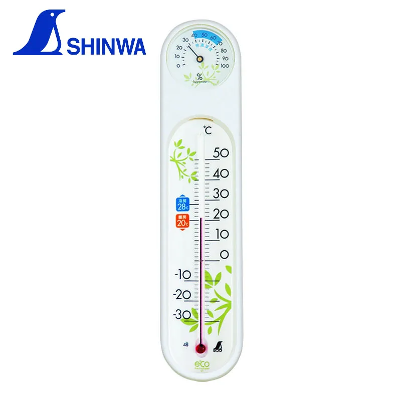 

SHINWA Penguin Household Thermometer Hygrometer Indoor Wall Mounted Temperature and Humidity For Baby Room Office 48975 1PCS