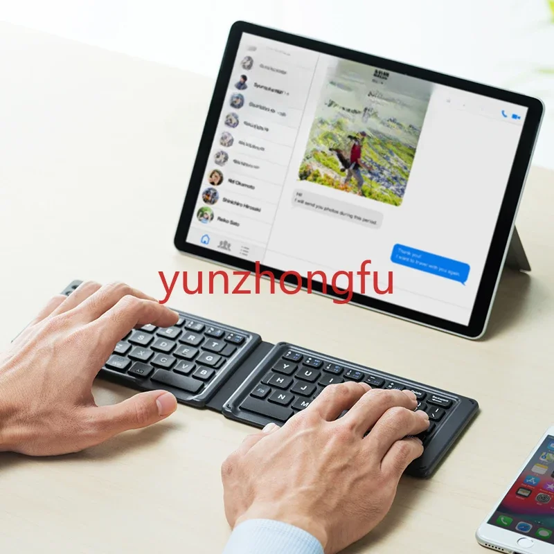 Akcesoria komputerowe, składana bezprzewodowa klawiatura Bluetooth, przenośna klawiatura