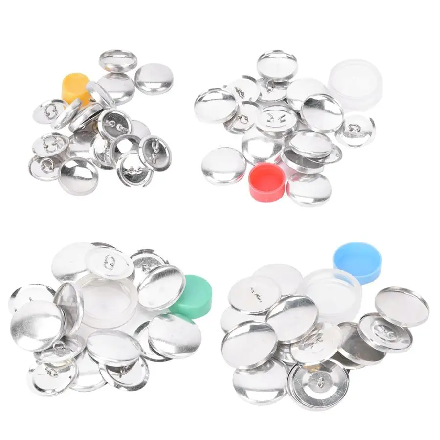 DIY Cloth Buttons Kit Round Base Handmade Crafts Accessory