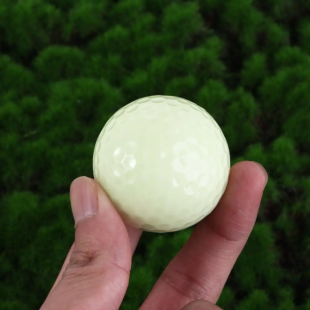 1 Pc Reusable Light Green Golf Balls Outdoor Trainning Golf Fluorescent Balls Golf Beginner Practice Gift Golf Equipments