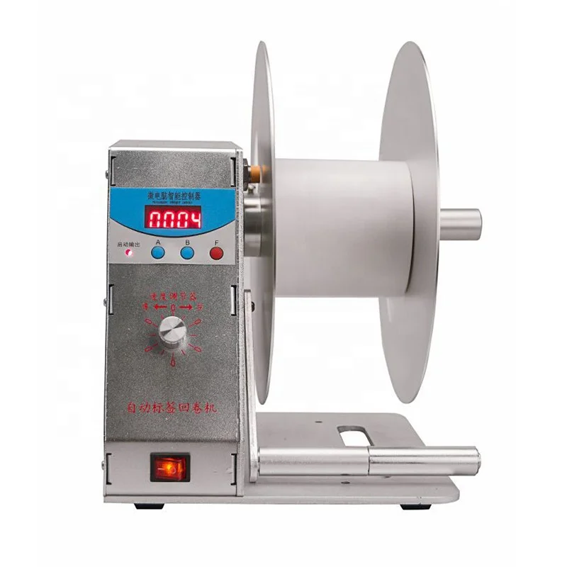 Automatic Plastic Film Rewinder Label Bopp Adhesive Tape Rewinding Machine With Meter Quantity Counter