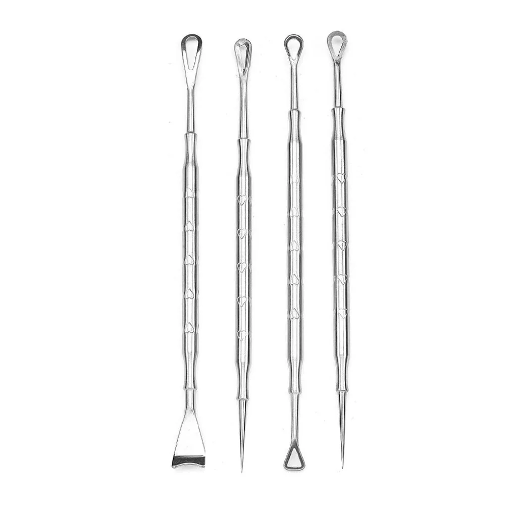 Nowy Profesjonalny Dwugłowicowy Ekstraktor Zaskórników ze Stali Nierdzewnej, Narzędzie do Usuwania Wągrów i Przebarwień, do Pielęgnacji Twarzy