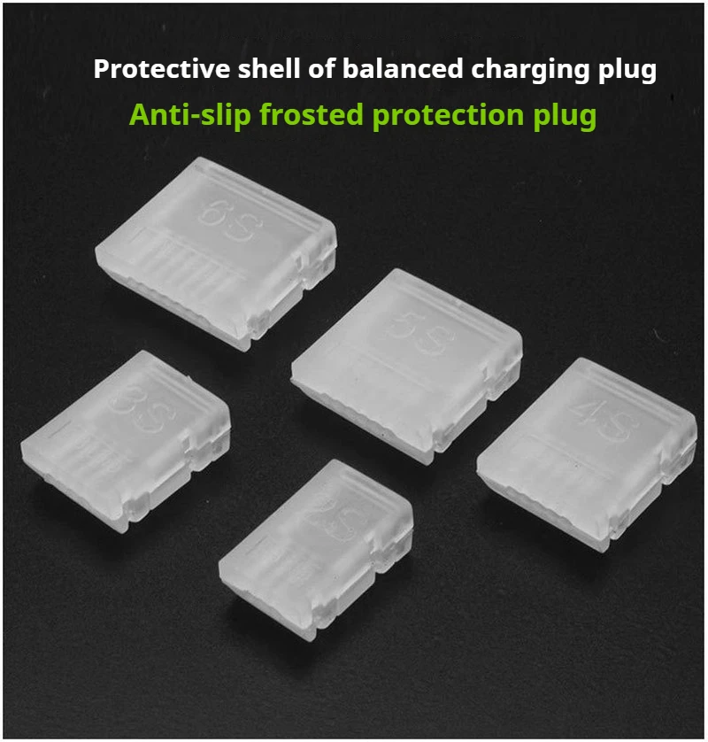 10 Pcs 2s/3s/4s/5s/6s Balance Port Ab Buckle Aviation Model Lithium Battery Balance Head Protector Ab Buckle Without Wire