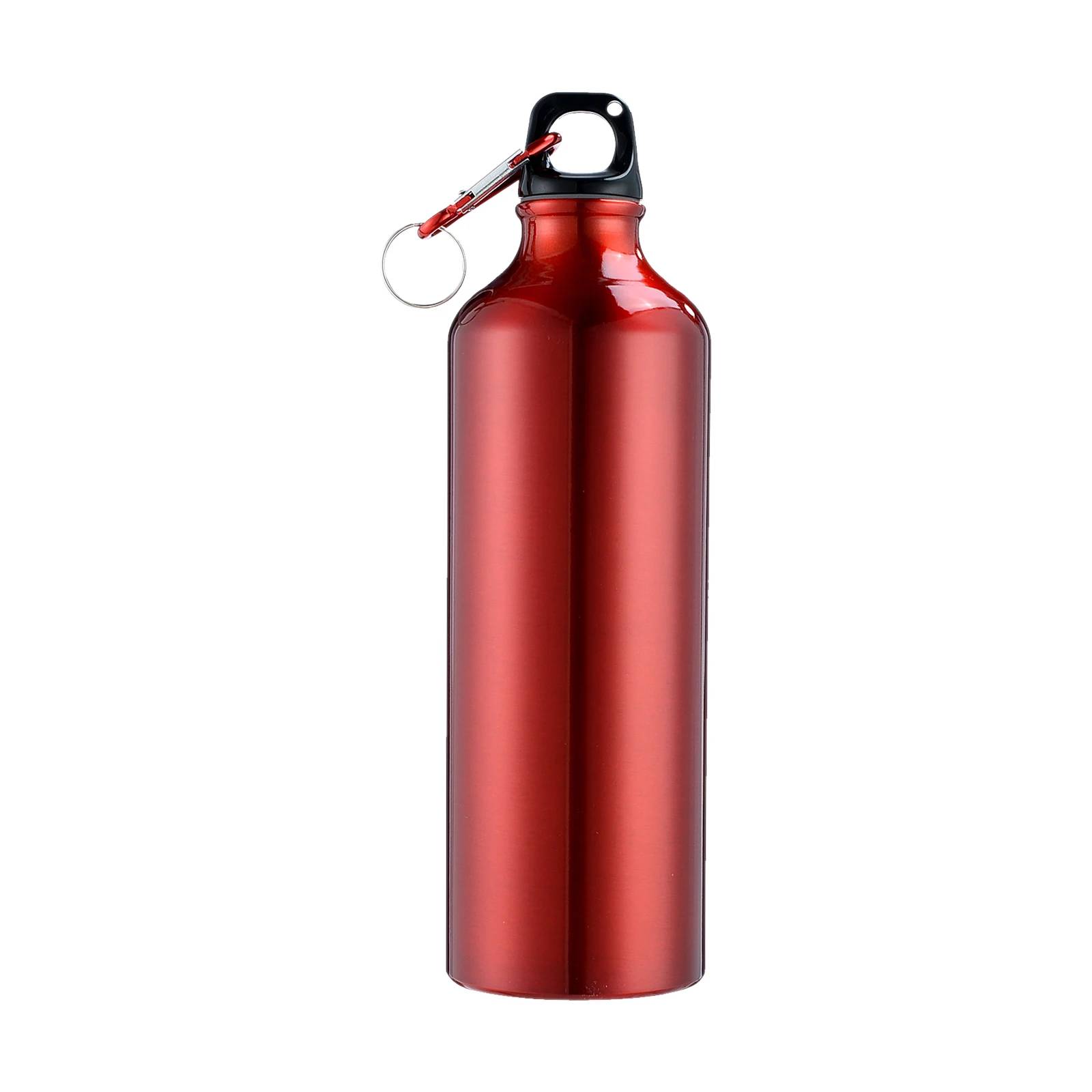 

500mL Aluminum Water Bottles with Carabiner Portable Reusable Leakproof Sports Water Jug for Outdoor Hiking Travel Gym Fitness,