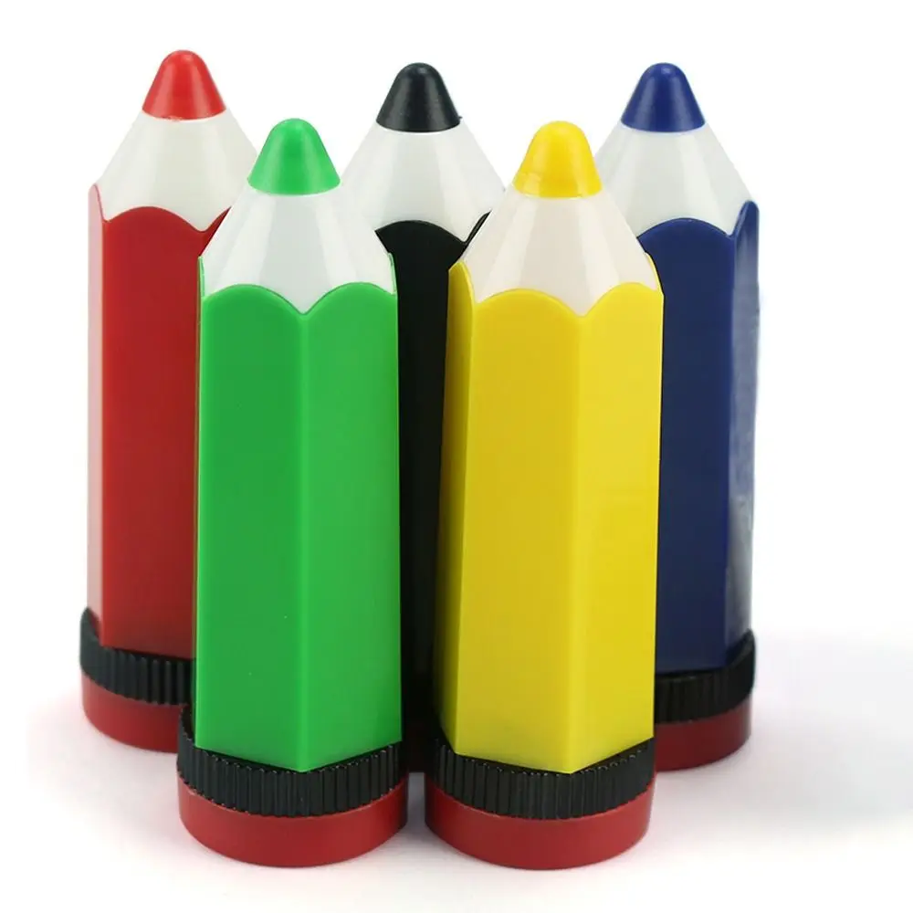 Pencil-shaped Cartoon Pencil Sharpener Smooth Rotation Single Hole Portable Colorful Pencil Sharpener Funny Durable Kids