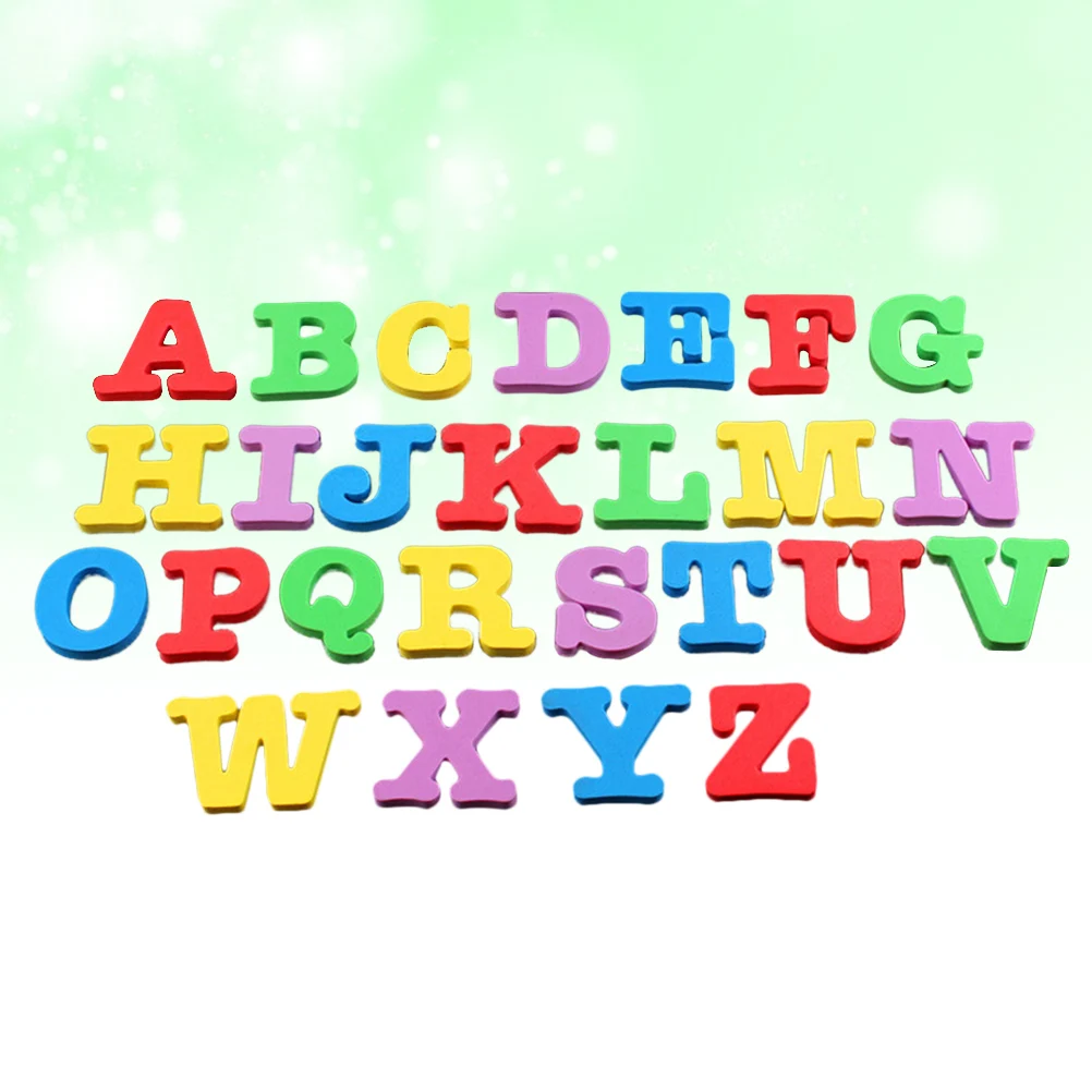 26 adesivi magnetici per frigorifero con lettere inglesi per PC, per magneti da frigorifero per la prima educazione