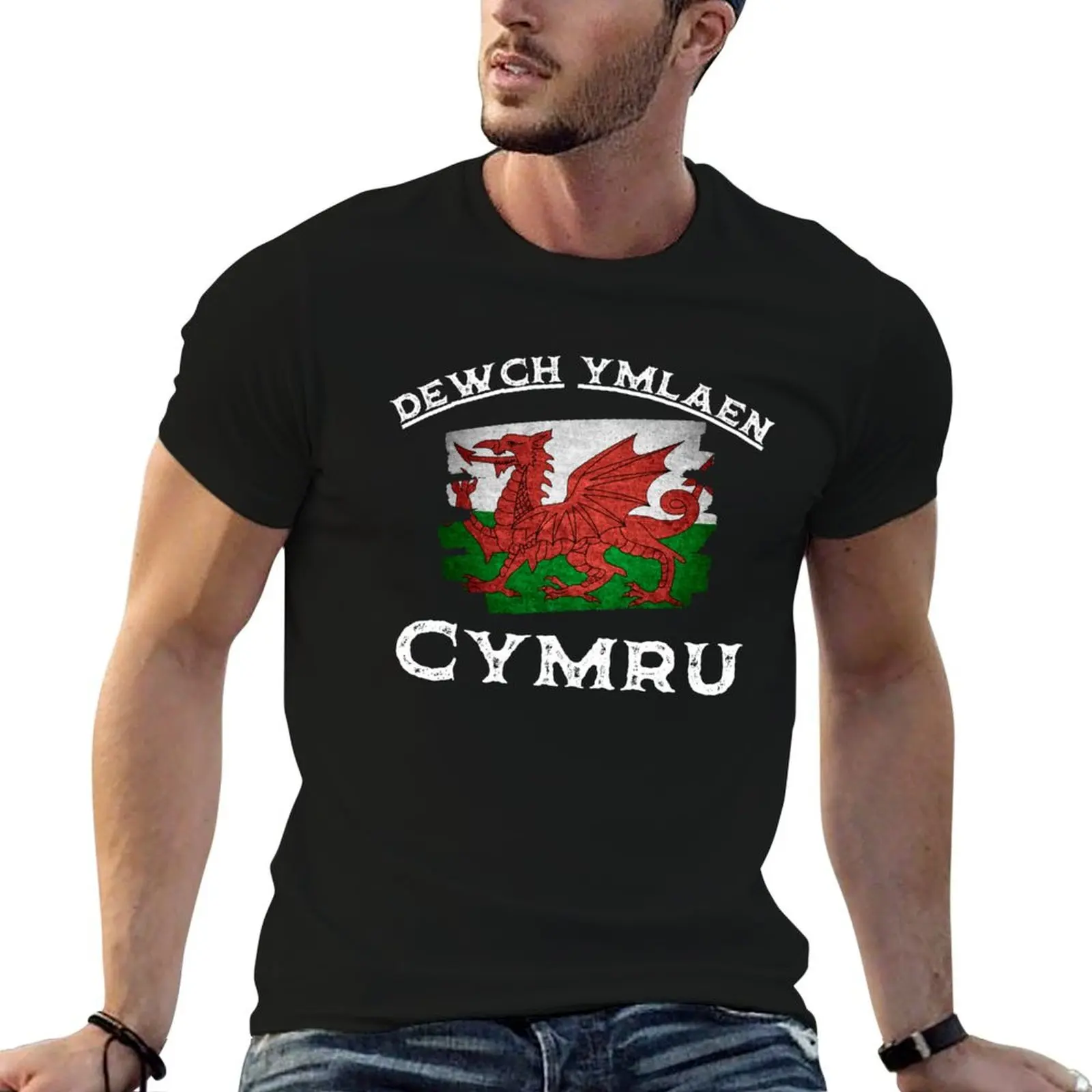 Come on Wales dewch ymlaen Cymru Wales Fan T-Shirt kawaii clothes summer clothes men clothes
