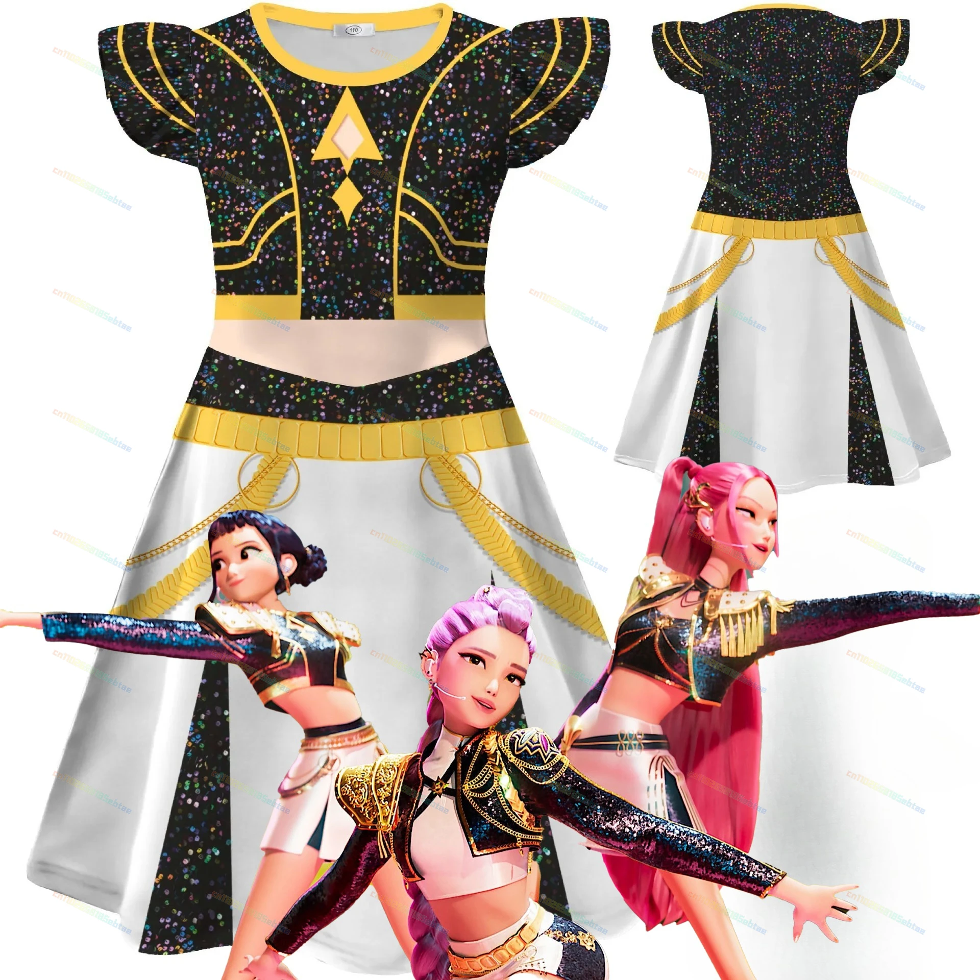 

2025 Anime KPOP Demon Hunters Costume Set Lummi/Mira/Zoie Full Outfit Cosplay Costume Halloween Cute Clothes Stage