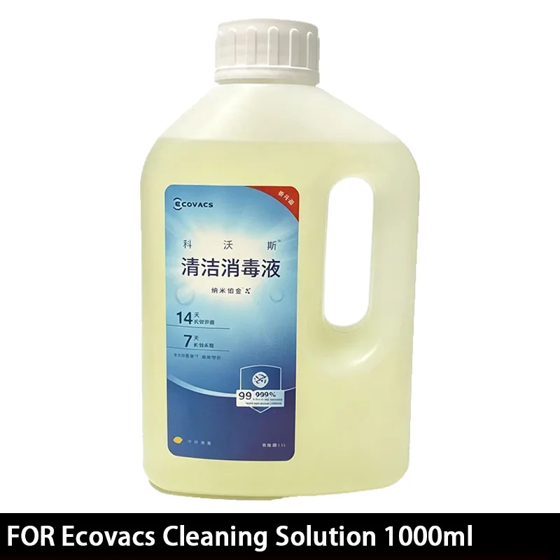 For ECOVACS DEEBOT T30 Omni/T30S COMBO/T50 MAX OMN/X5 OMNI/X8 Omni/X9 OMNI Parts Floor Cleaning Solutions 1L