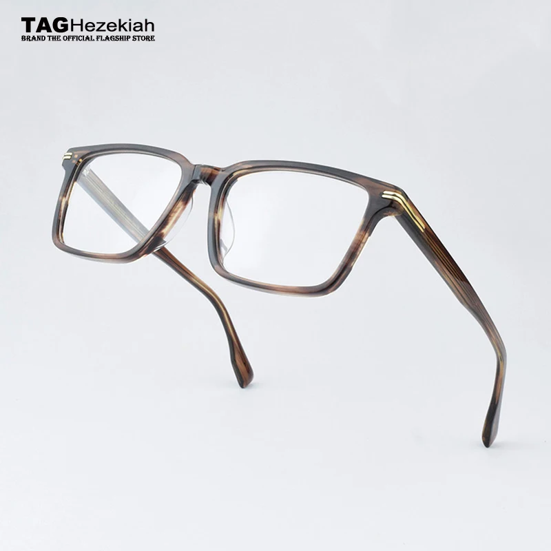 2023 square Glasses Frame Vintage Acetate Eyeglass Designer Eyeglasses Frames for Men Retro Prescription Spectacle Women Myopia