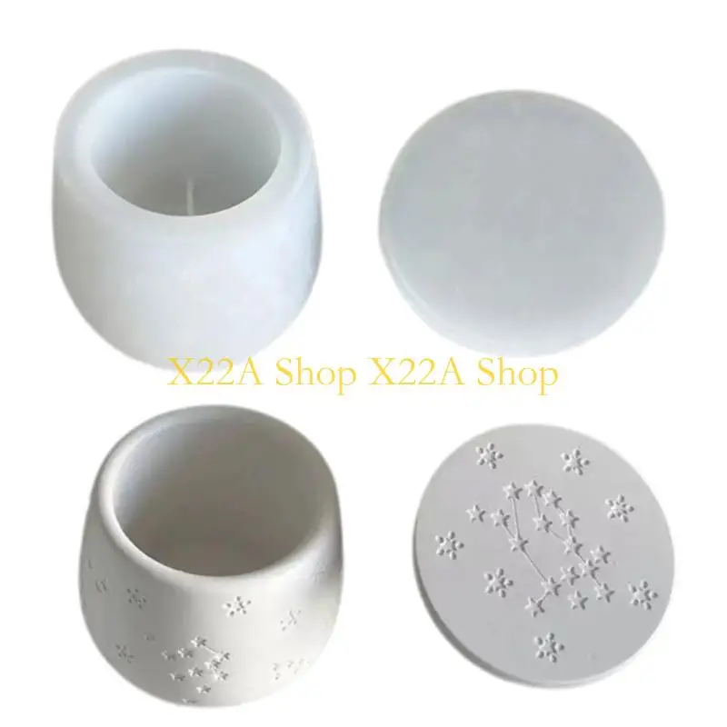

Unique Silicone Cup Mold Crystal Plaster Cement Storage Jar Molds Container Storage Box Epoxy Resin Mould Craft