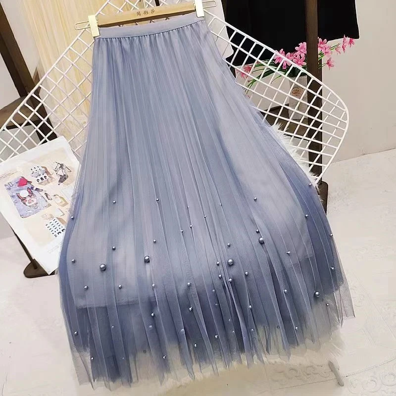 Y2k Korean Style Fashion Harajuku Long Skirt Autumn Spring A Line Skirt Dummer Vintage Black Pink High Waist Midi Maxi Skirt