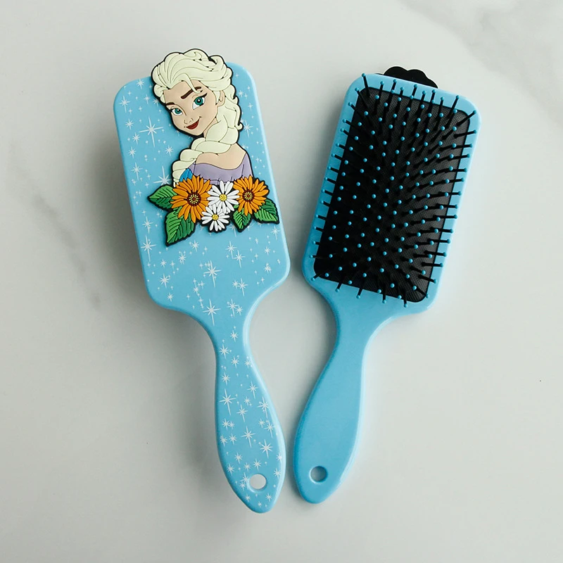 Disney Frozen Mickey Combs Anime Figure 3D Air Cushion Massage Comb Hair Brush Haircare Hairdressing Tool Children Girls Gifts