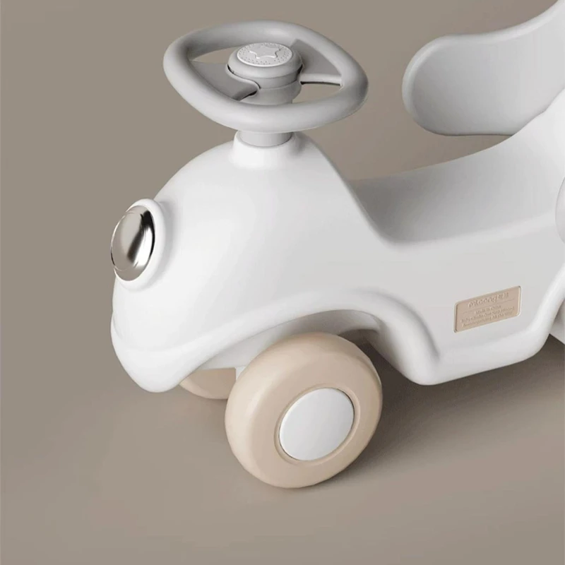 Girello per bambini con cavallo a dondolo e auto a spinta Sedile antiribaltamento stabile 2 in 1 Supporto a quattro punti per giochi a casa