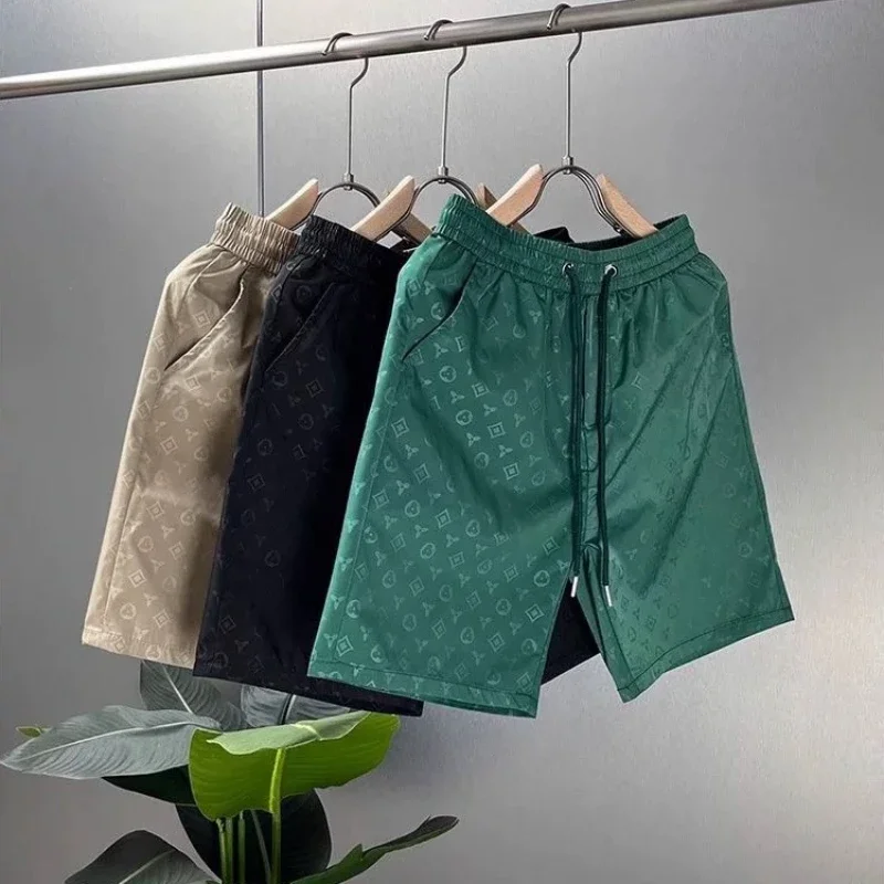 

2025 New Men's Quick-drying Luxury Brand Shorts High-end Comfortable Casual Sports Breathable Shopping Casual Men's Shorts