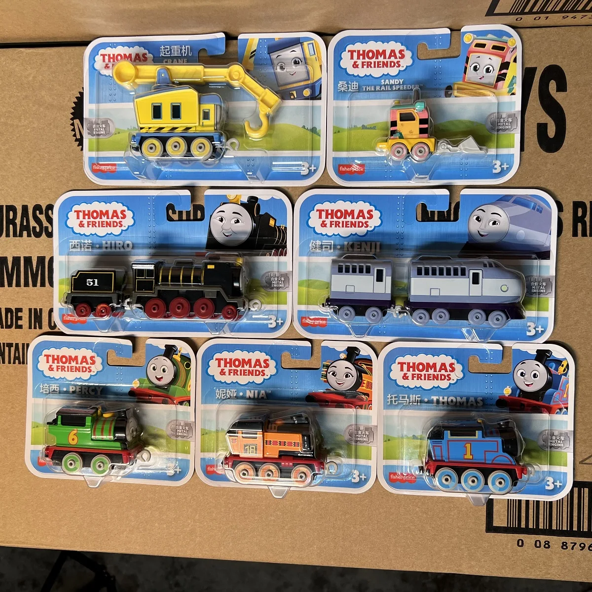 Original Thomas et ses amis Train jouets jouet de poche or Diesel Molley Lady Toby Rail Train modèle poche jouets personnalisé enfants cadeau