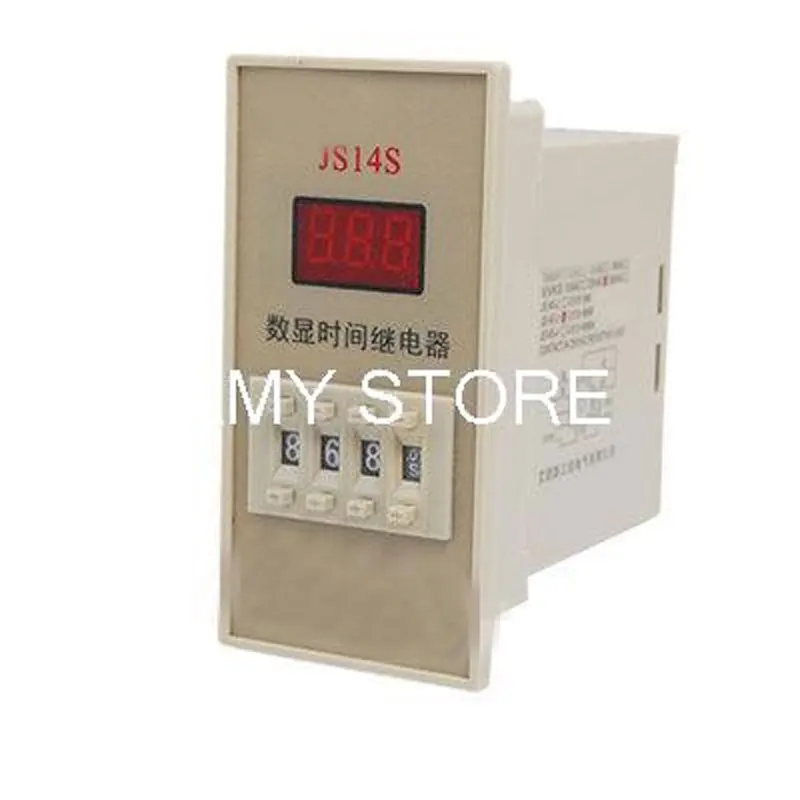 Panel Mount AC 220V 0.01S-999h Programmable Timer Time Relay 11 Pin JS14S