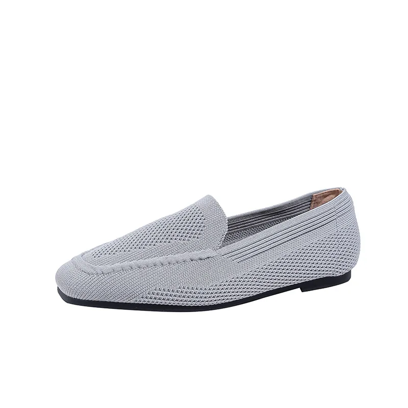 

Breathable Soft Bottom Beijing Cloth Shoes Women's Flat Weave Shoes Summer Hollow out Design Comfortable Slip-On Casual Footwear