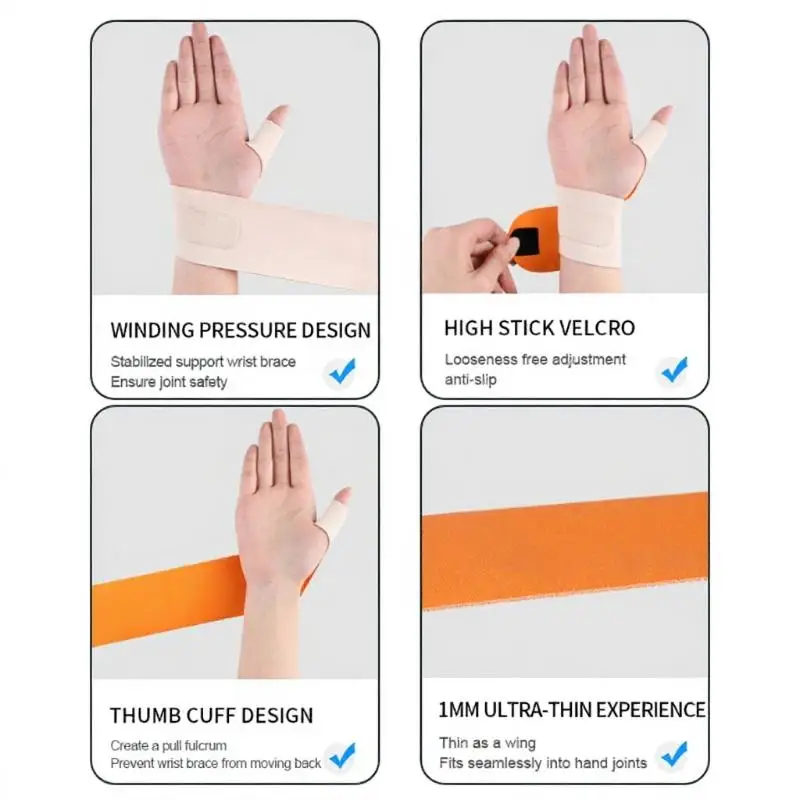 1 Stück flexible Handgelenkstütze mit Daumenstütze zur Linderung von Fingerschmerzen bei Arthritis für Arthritis-Patienten – Detail 7