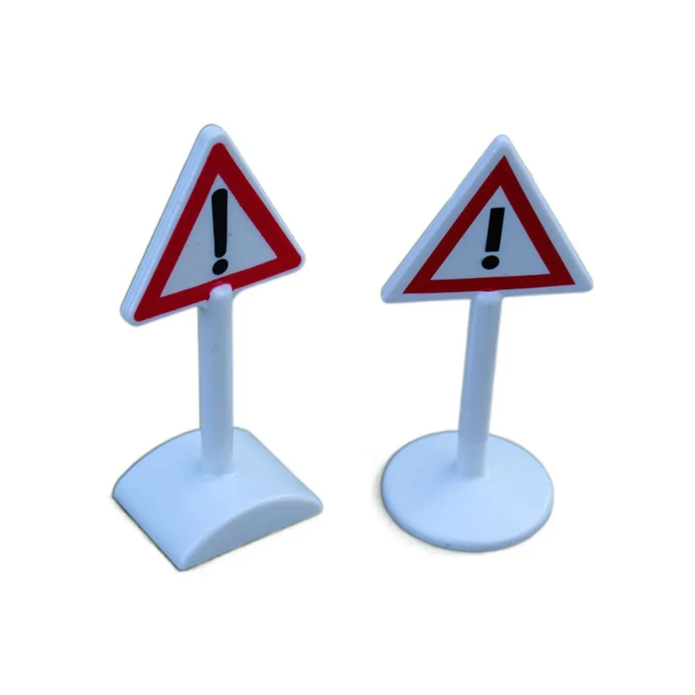 

Road Block Dollhouse Speed Limit Sign Miniature Model Simulation City Road Signs Mini Durable Mini Traffic Road Signs
