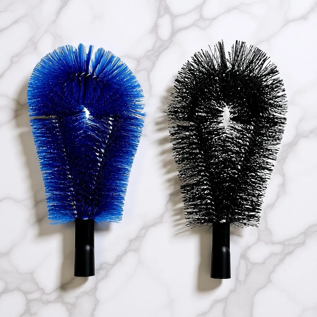 2Pcs Gutter Brush Head Efficient Gutter Cleaning Tool Attachment for Gutters Leaf Blockage Removal Exterior House Cleaning