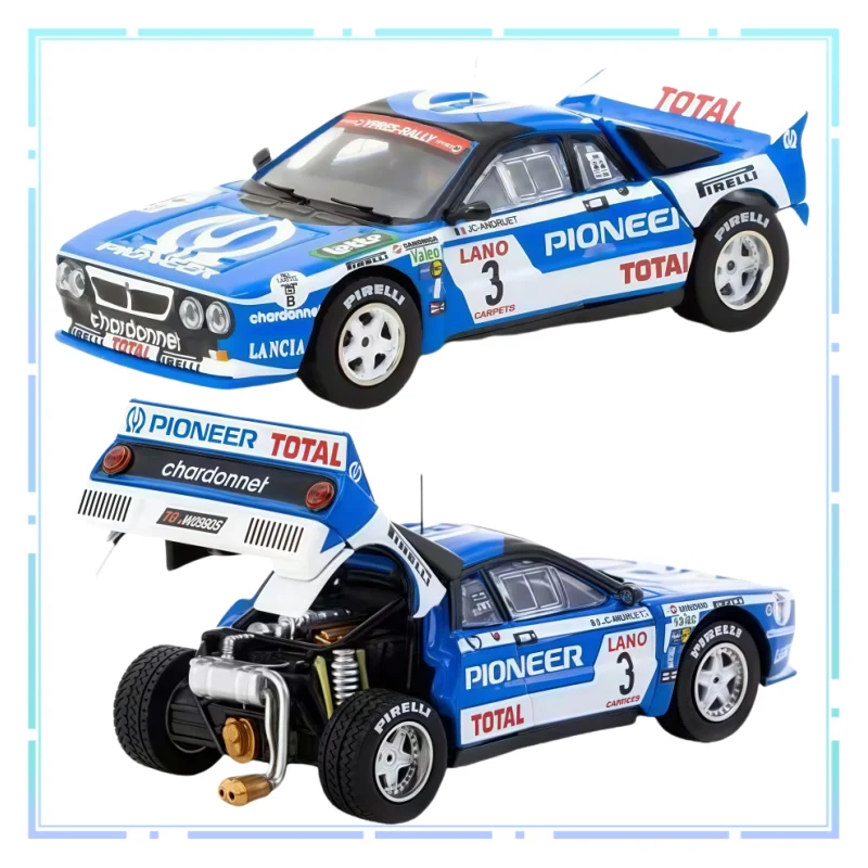 

Tarmac Works 1:64 Lancia 037 Rally Ypres#3 Alloy Car Home Decoration Ornament Models Festival Gift Simulation Collection Vehicle