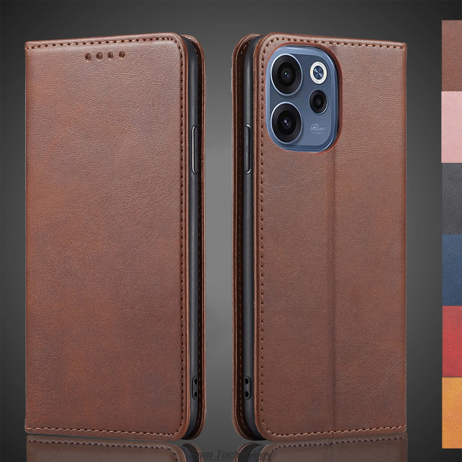 

Magnetic attraction Leather Case for OPPO Reno 15F / Reno15 F / Reno 15FS Holster Flip Cover Case Wallet Phone Bags Fundas Coque